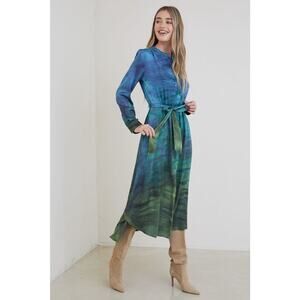 Bella Dahl Willow Maxi Dress Horizon Dye size M no belt